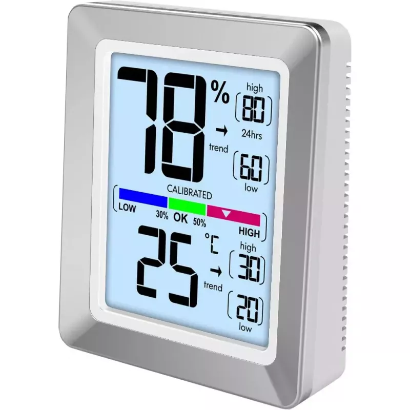 Digitaal weerstation Technoline WS 9460 zilver binnen-thermometer hygrometer