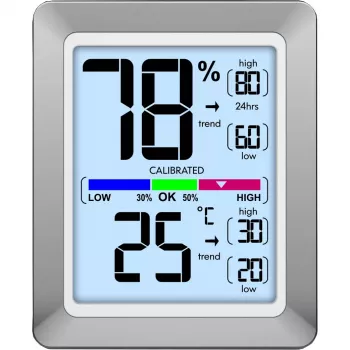 Digitaal weerstation Technoline WS 9460 zilver binnen-thermometer hygrometer
