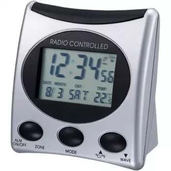 Digitale wekker Technoline WT 221 zilver 12/24h LCD