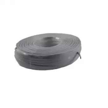 Platte telefoonkabel Synergy 21 S215223 100m wit