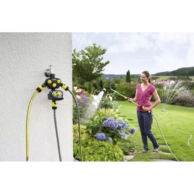 Mechanische beregeningstimer Kärcher WT 4.000 zwart geel