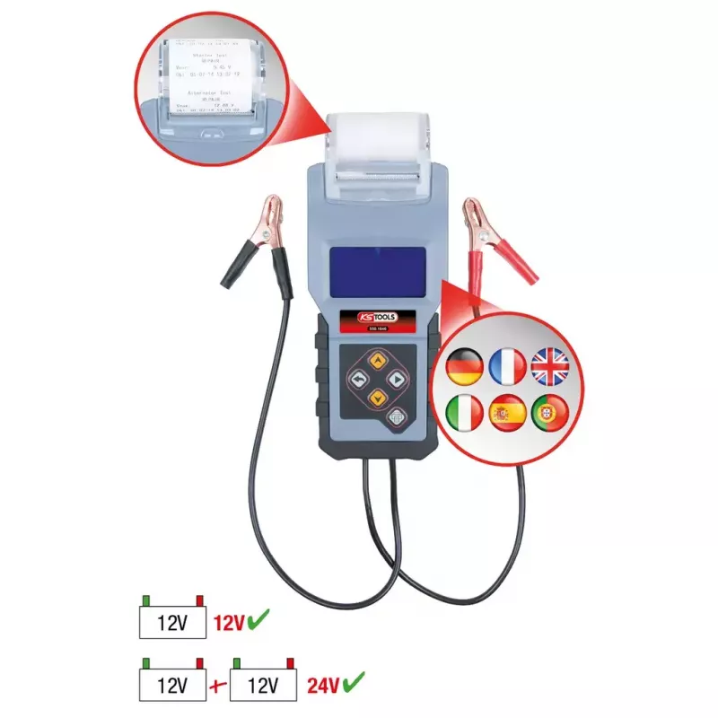 Batterijtester KS Tools 550.1646 zwart blauw 1,5 kg