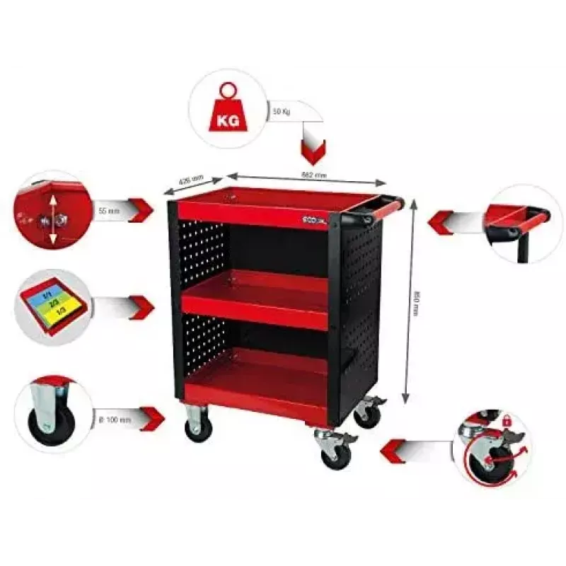 KS Tools ECOline werkplaatsservicewagen (890.0006)