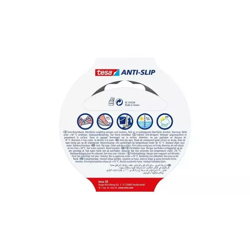 Plakband TESA 55587-00000-11 zwart 5m