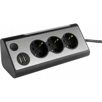 Meervoudig stopcontact REV 2400050010, 3-voudig met 2 USB-aansluitingen