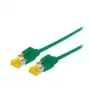 Netwerkkabel Tecline 1 m Cat6a S/FTP groen