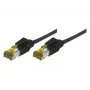 EXC patchkabel RJ45 S/FTP CAT 7 LSOH snagless zwart 20m netwerkkabel
