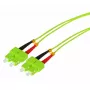Glasvezelkabel Tecline 796SS00 SC OM5 0,5 m groen limette
