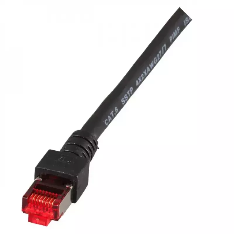 Netwerkkabel EFB Elektronik RJ45 S/FTP Cat6 zwart 30 m