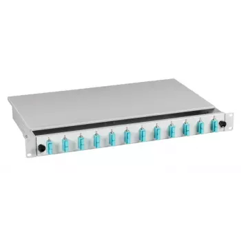 EFB Elektronik B71203.12OM3 glasvezellasbox, SC 50/125 µm OM3, 12 pigtails/6 koppelingen, uittrekbaar
