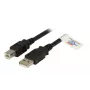 USB-kabel EFB Elektronik K5256SW.1,8 1,8 m USB A USB B zwart