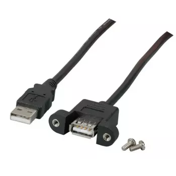 USB-kabel EFB Elektronik K5291SW.3V2 3 m USB A zwart