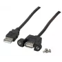 USB-kabel EFB Elektronik K5291SW.3V2 3 m USB A zwart