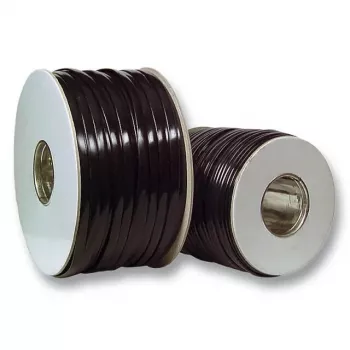 Flatcable EFB Elektronik 91104.100, zwarte PVC-mantel, 100 m lengte