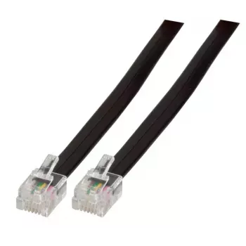 Telefoonkabel EFB Elektronik K2404SW.2 2 m zwart