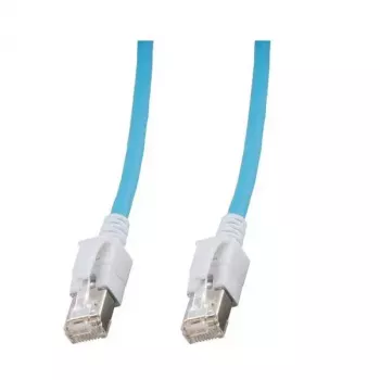 EFB Elektronik DCK1001BL.1,5 RJ45 LED-patchkabel, Cat.6A S/FTP, 1,5 m, blauw