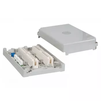 EFB Elektronik LSA Minibox 201 C, 20 paar, incl. 2x scheidingsstrips met 10 paar, grijs
