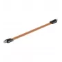 Goobay 67246 SAT-raamdoorvoer, extra plat, 0,5 m, F-female, bruin/zwart
