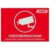 Waarschuwingsbord ABUS AU1420 rechthoekig rood wit zelfklevend