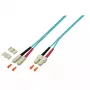 EFB Elektronik O0318.10 Duplex glasvezel-patchkabel, SC-SC, OM4 50/125 µm, LSZH, 10 m, violet
