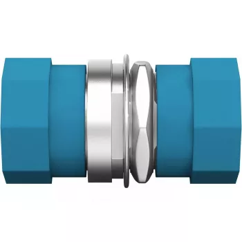 Glasvezeladapter EFB Elektronik 53344.3 FC/PC blauw metallic