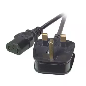 EFB Elektronik EK500.5 Netsnoer, UK BS 1363A naar C13, 5 m, zwart
