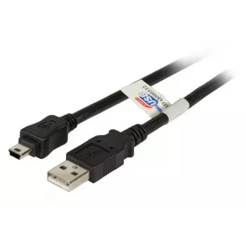 USB-kabel EFB Elektronik K5251SW.5 5 m USB A mini-USB B zwart