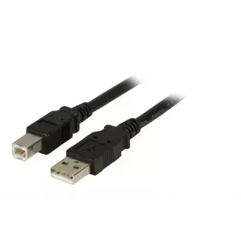 USB 2.0-datakabel EFB Elektronik K5256SW.1,5 — USB A naar USB B, 1,5 m, zwart