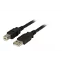 USB 2.0-datakabel EFB Elektronik K5256SW.1,5 — USB A naar USB B, 1,5 m, zwart