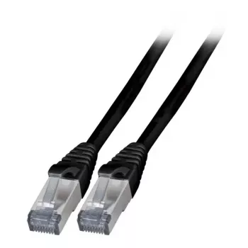 Netwerkkabel EFB Elektronik K5538SW.1 RJ-45 Cat6a 1m zwart