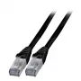 Netwerkkabel EFB Elektronik K5538SW.1 RJ-45 Cat6a 1m zwart
