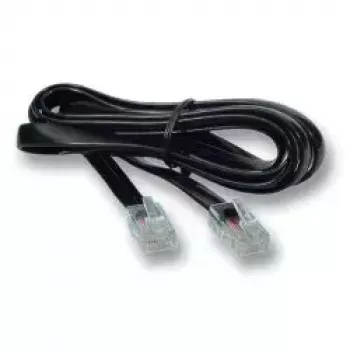 Telefoonkabel EFB Elektronik K2402SW.1 1 m zwart