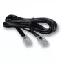 Telefoonkabel EFB Elektronik K2402SW.1 1 m zwart