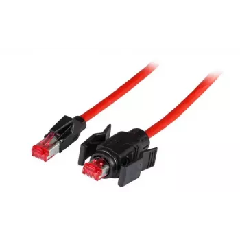 Netwerkkabel EFB Elektronik K8670.1 rood 1m Cat6a S/FTP