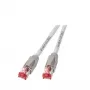 Netwerkkabel EFB Elektronik RJ-45 50 m grijs Cat6a