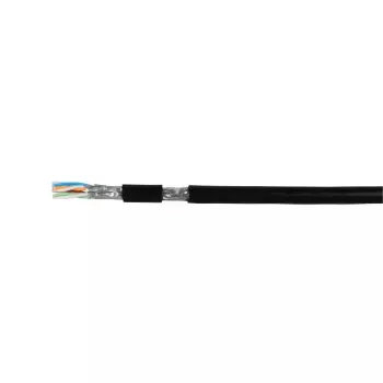 Netwerkkabel EFB Elektronik Cat7 S/FTP (S-STP) 100 m zwart