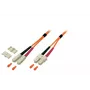 Glasvezelkabel EFB Elektronik O6413.25 — OM2 50µm, SC–SC, 25 m, vollduplex, oranje