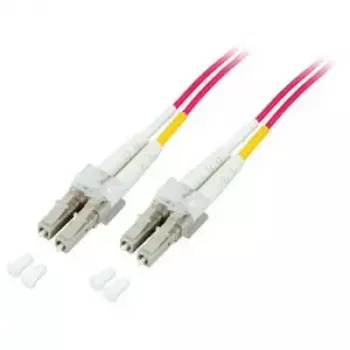 EFB Elektronik O0319.0,5OM5 Duplex glasvezel-patchkabel, LC-LC, OM5 50/125 µm, LSZH, 0,5 m, limoengroen