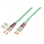 Glasvezelkabel EFB Elektronik O0318.3OM5 3 m 2x SC groen