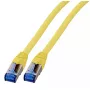 Netwerkkabel EFB Elektronik K5525FGE.10 RJ-45 Cat6a 10 m geel