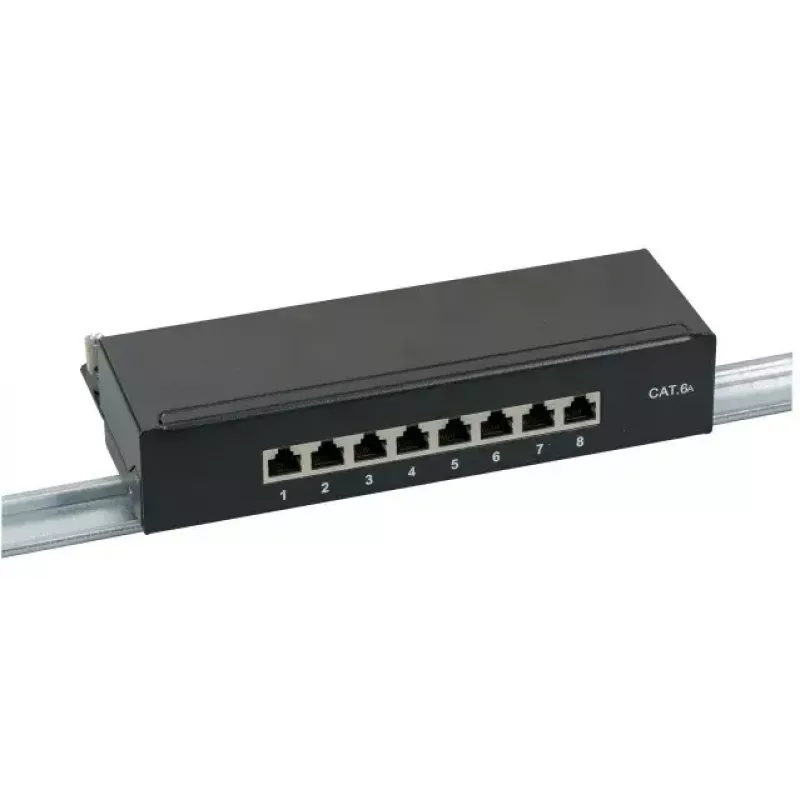 Patchpanel EFB Elektronik 37737SW.8 RJ-45 10000 Mbit/s zwart 1U