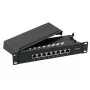 Patchpanel EFB Elektronik 37737SW.8 RJ-45 10000 Mbit/s zwart 1U