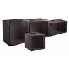 Wandgemonteerd rack EFB Elektronik WGB-1906TS.60 6U, zwart, maximale draaglast 80 kg