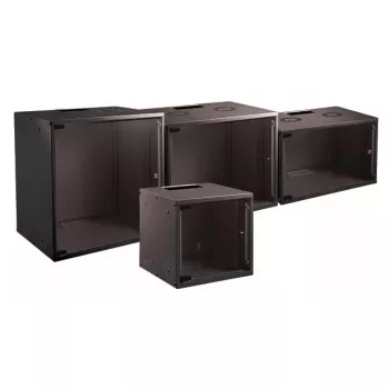 Wandgemonteerd rack EFB Elektronik WGB-1906TS.60 6U, zwart, maximale draaglast 80 kg