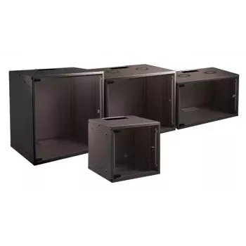 Wandmontage-rack EFB Elektronik WGB-1909TS.60 9U, max. draagvermogen 80 kg, zwart