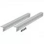 Rackrail EFB Elektronik 691676.15, stalen behuizing, zilver, breedte 735,5 mm