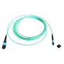 Glasvezel-MTP-kabel EFB Elektronik MTPF12MTPFOM3-2-A — OM3, 2 m, 50 µm, aqua