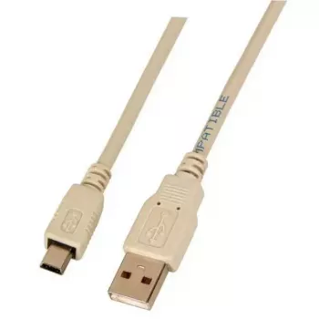 USB 2.0-kabel EFB Elektronik K5250.3V2 — USB-A naar Mini-USB-B, 3 m, grijs