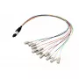 Glasvezelkabel EFB Elektronik MTPM12LCOM4-0,4 0.4 m MTP naar 12×LC OM4 violet