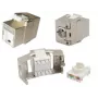 Keystone-module EFB Elektronik E-20093, plat ontwerp, zilver, RJ-45-bus